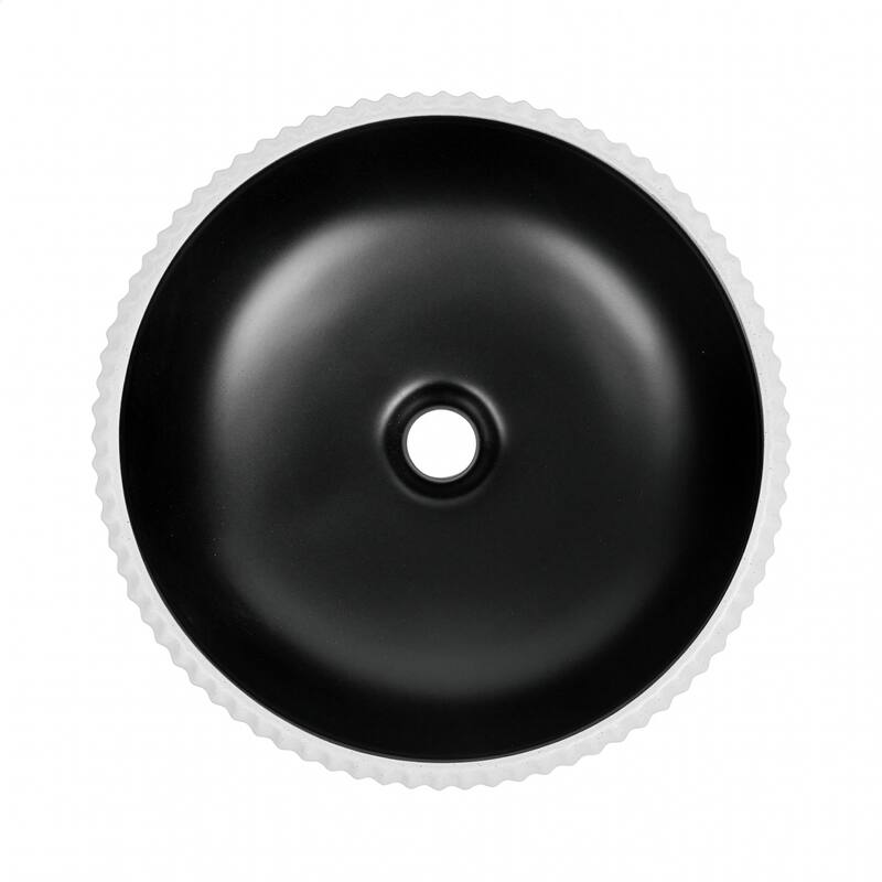 Fine Fixtures Dumbo Modern Bathroom Vanity -Black Rack with Vessel Sink