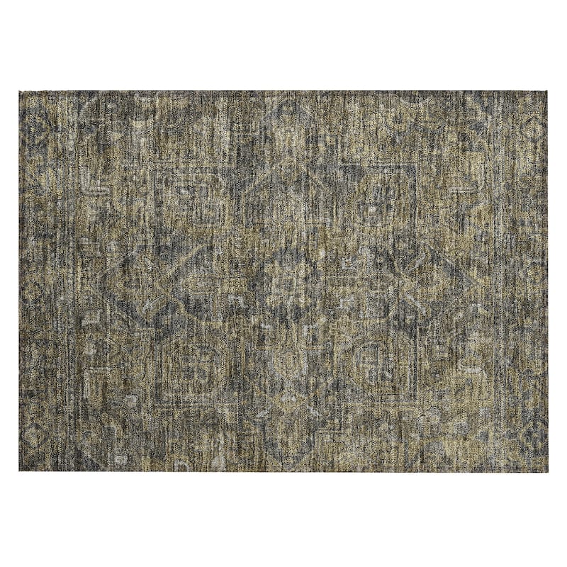 Machine Washable Indoor/ Outdoor Traditional Persian Chantille Rug