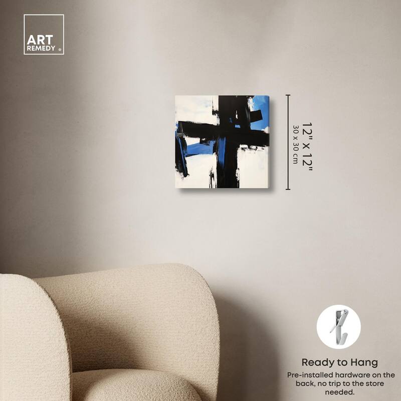 Blue Streak II Canvas by Art Remedy, Gallery Wrapped