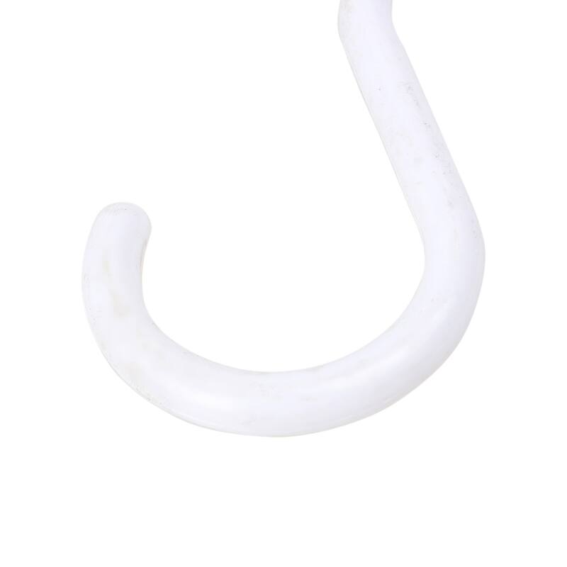 2 PCS Plastic S Shape Hooks Hangers Clasp for Wardrobe Home Organization - White