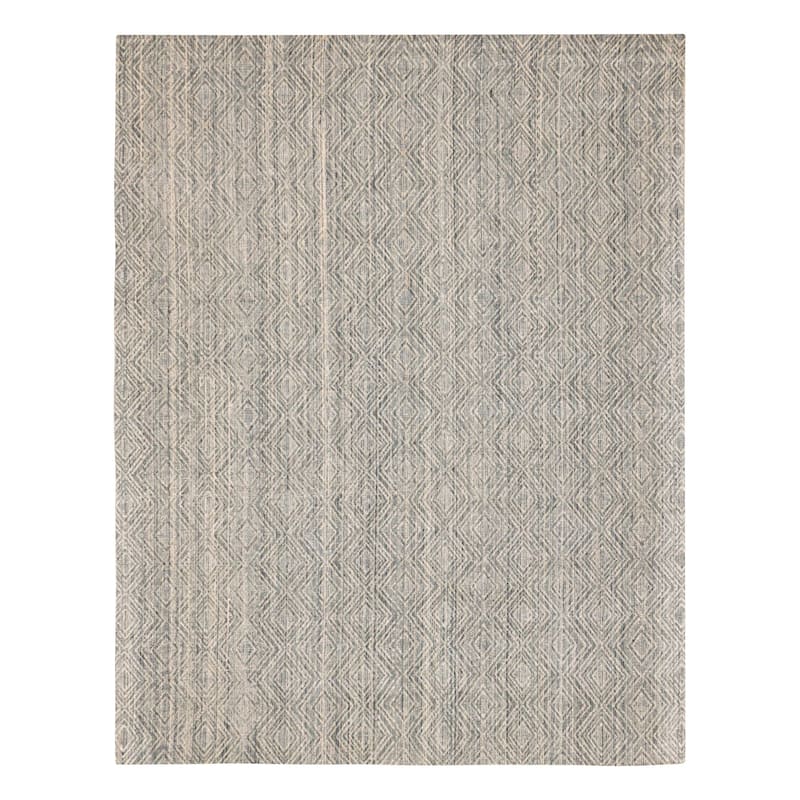 ECARPETGALLERY Hand Loomed Elysian Teal Wool Rug - 7'10 x 10'0