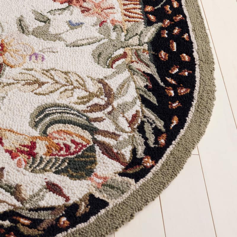 SAFAVIEH Handmade Chelsea Asmaa French Country Rooster Wool Rug
