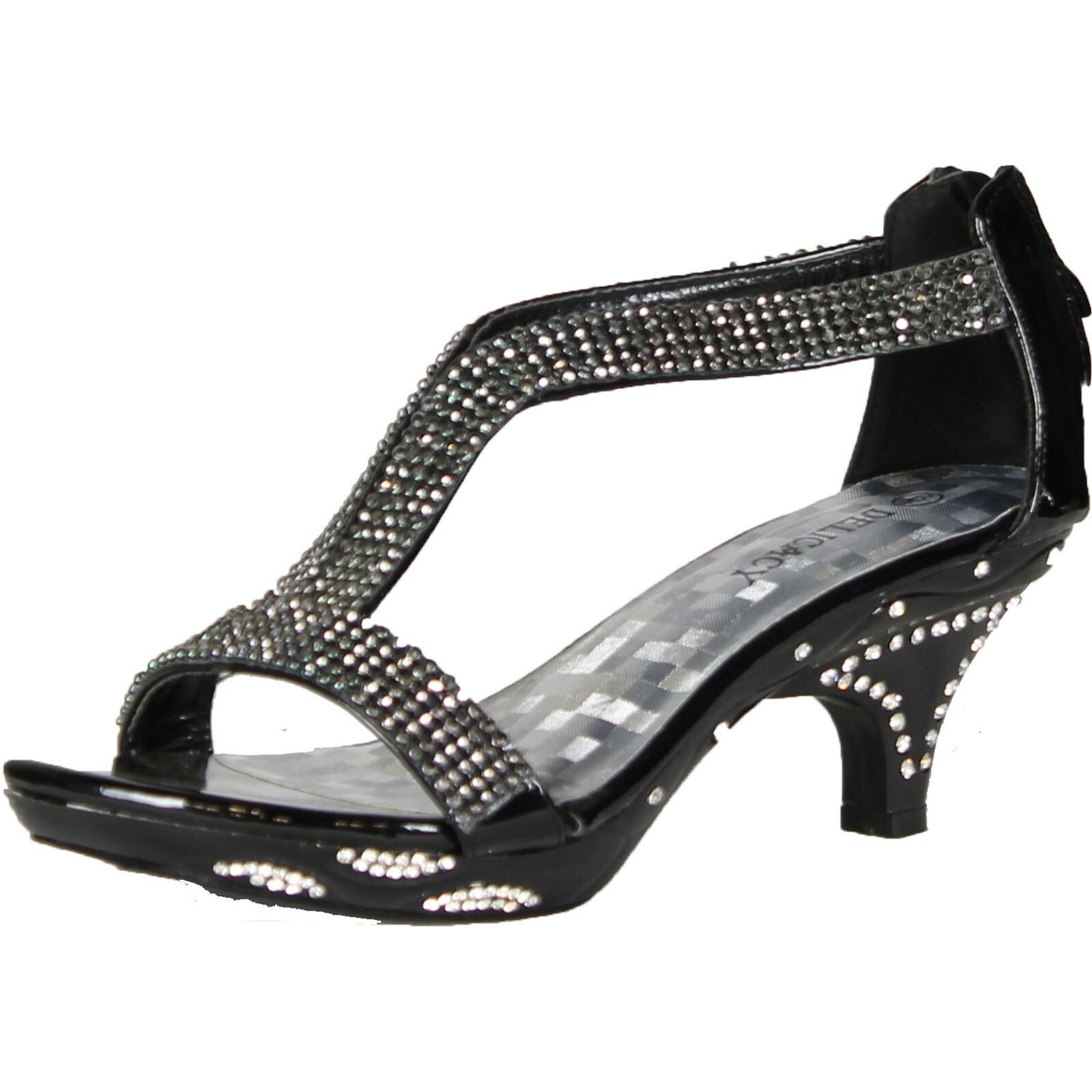 black dressy sandals low heel