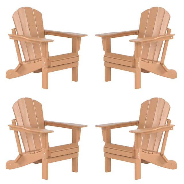 Laguna Folding Adirondack Chair (Set of 4) - Teak