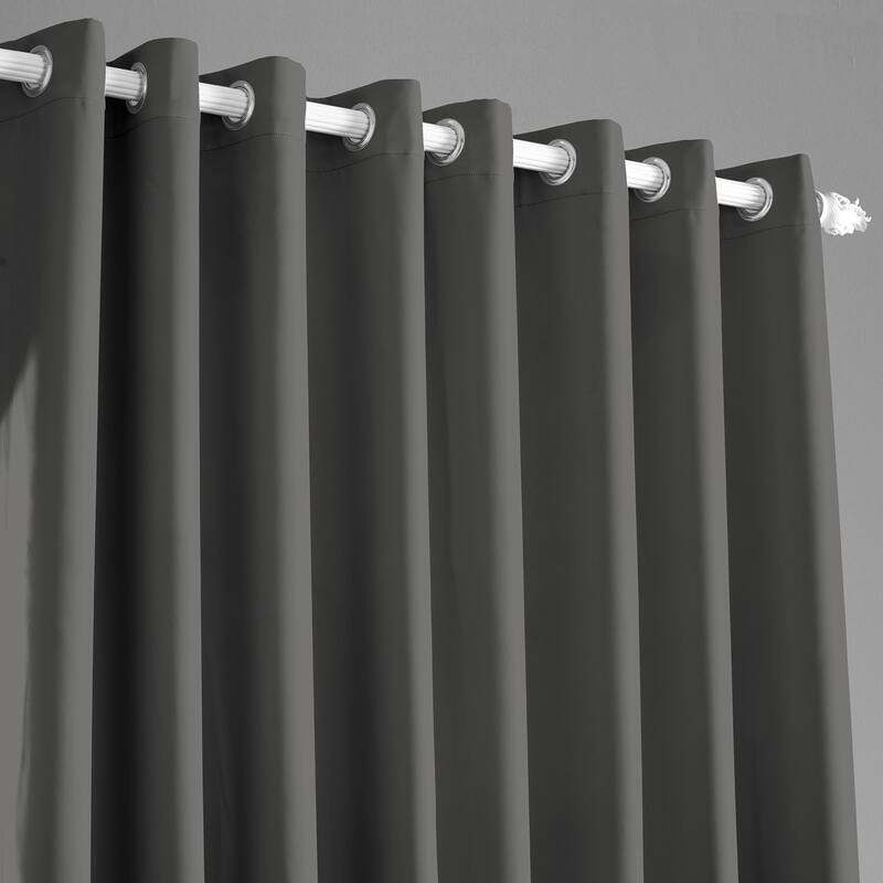 Exclusive Fabrics Extra Wide Room Darkening Grommet 96-inch Curtain (1 Panel)