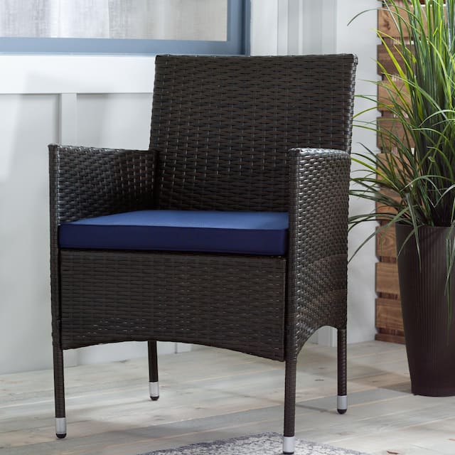 Brookside Iris Rattan/ Steel 4-piece Outdoor Seating Set