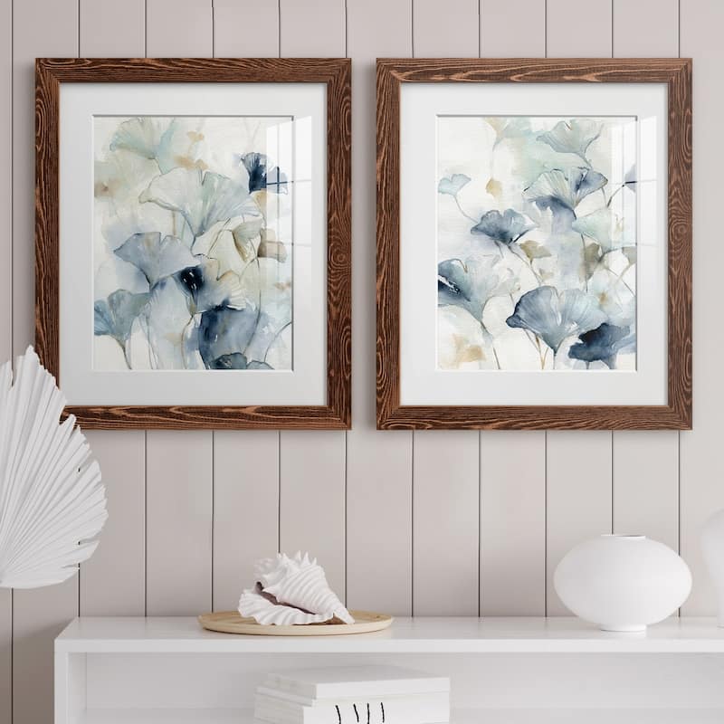 Indigo Ginkgo I-Premium Framed Print - Ready to Hang