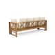Long Beach Outdoor Extendable Acacia Wood Daybed Sofa by Christopher Knight Home