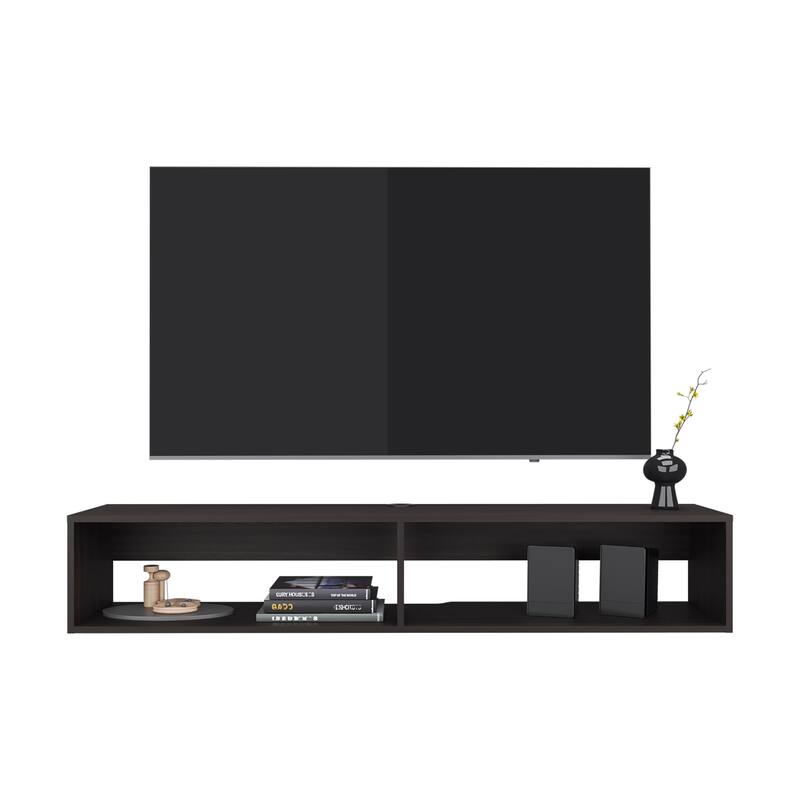 TV Stand with 2 Shelves for media devices and decor,FSC Certified CPSIA Compliant