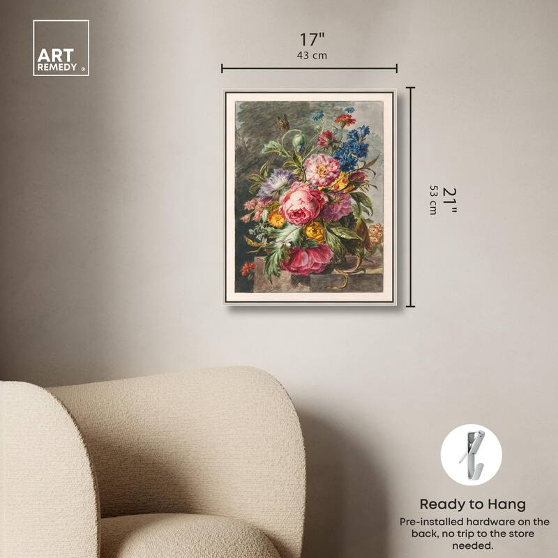 Stilleven Met Bloemen Canvas by Art Remedy