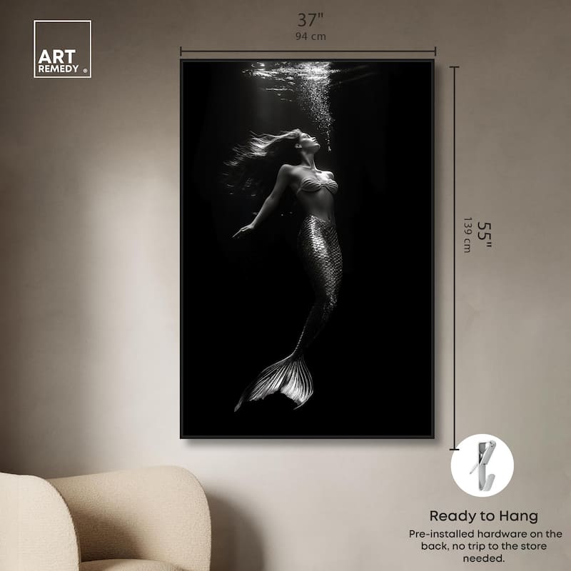 Mermaid Deep Canvas by Art Remedy