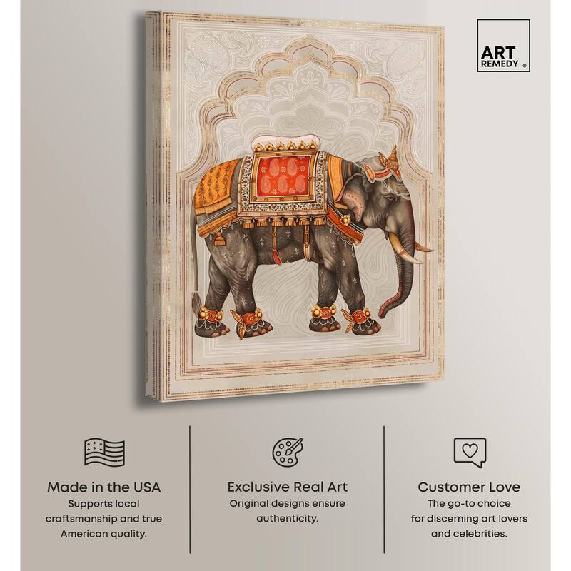 Elephant Queen Canvas by Art Remedy, Gallery Wrapped