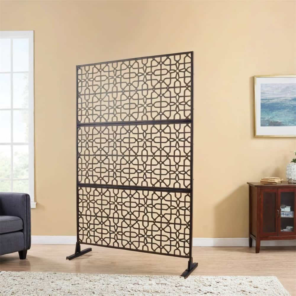 Outdoor & Indoor Privacy Screen Metal Privacy Screen 76" H×48" W
