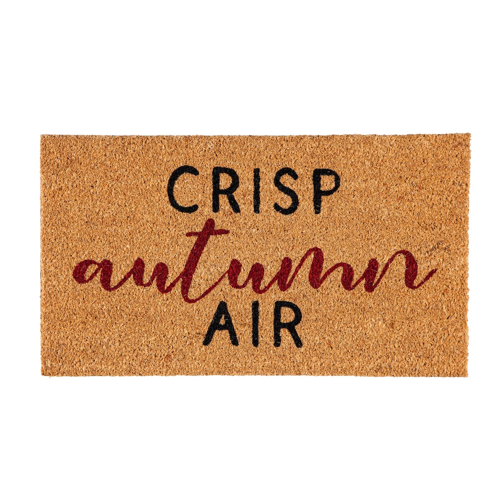 "Crisp Autumn Air" Coir Door Mat