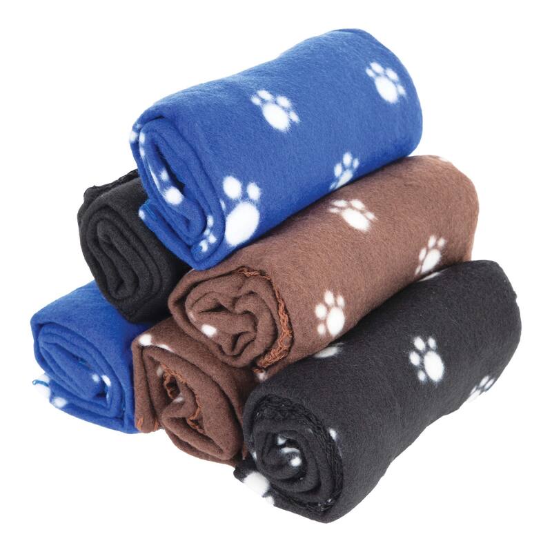 Perro & Gato Paws 6-Piece Pet Blankets - 40x56