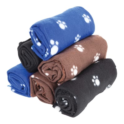 Perro & Gato Paws 6-Piece Pet Blankets