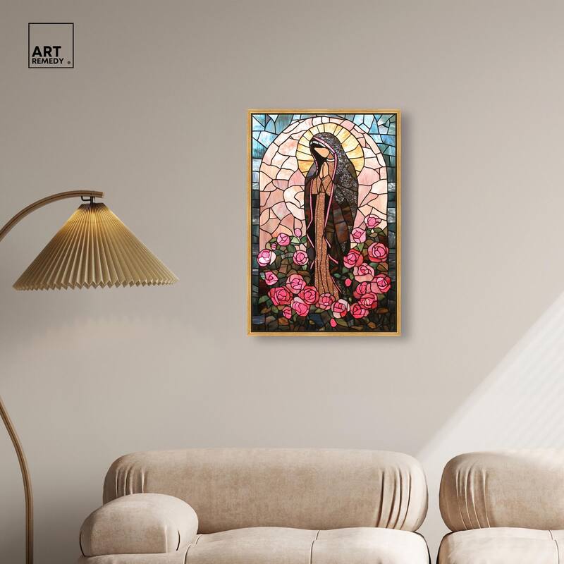 Glass Rosarium Guardian Canvas by Art Remedy