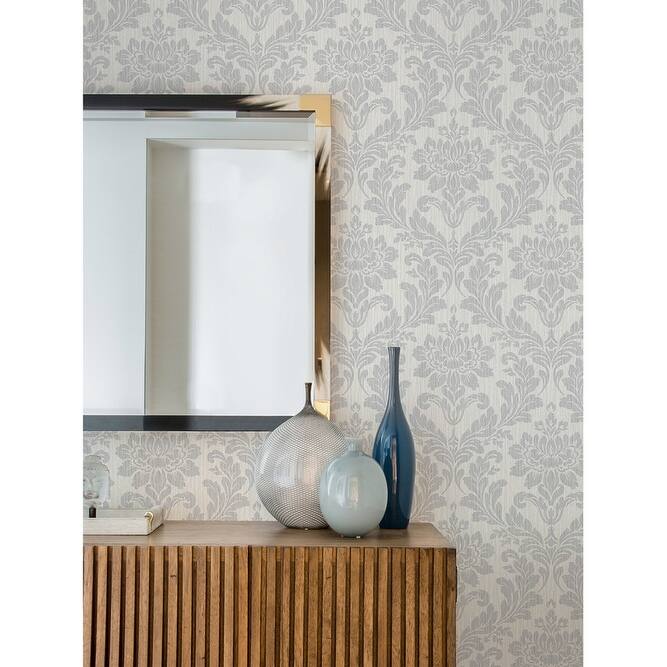 Advantage Galois Gold Damask Wallpaper