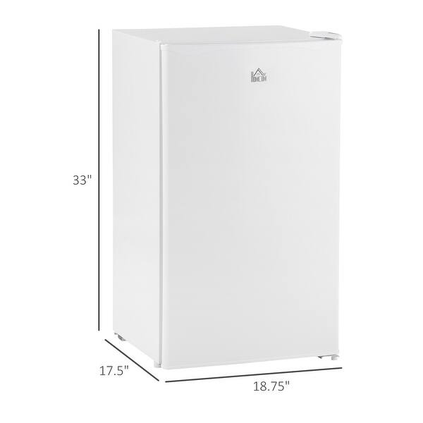 Energy Efficient Mini Fridge with Freezer and Adjustable Thermostat