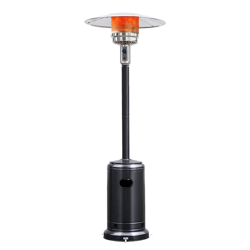 Garden Propane Standing LP Gas Steel Accessories Heater - 7.25 ft - Black