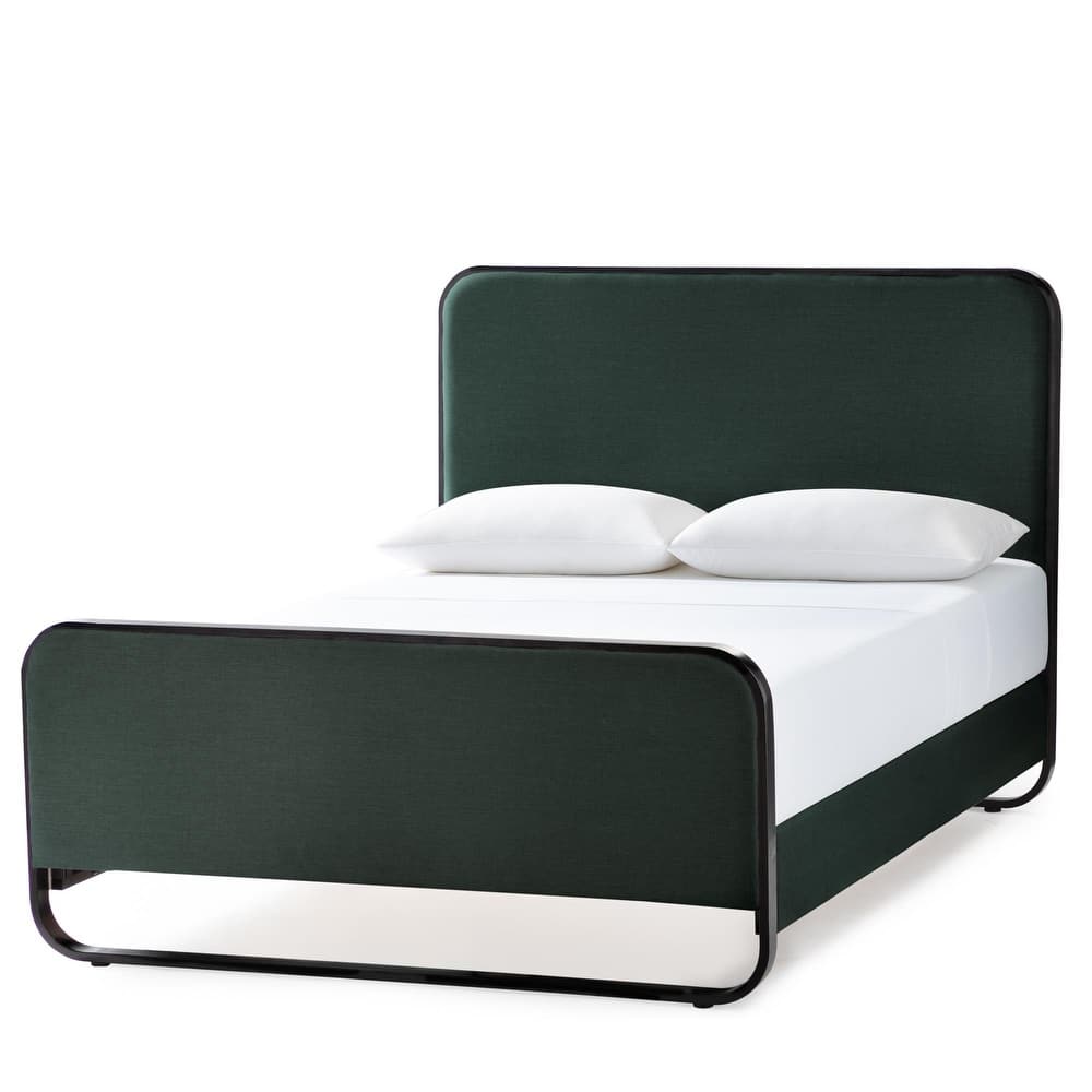 New Heights Godfrey Metal and Upholstered Bed