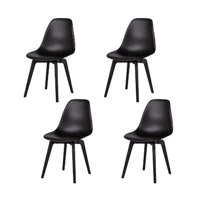 Porch & Den Tiedeman Molded Seat Dining Chairs (Set of 4)