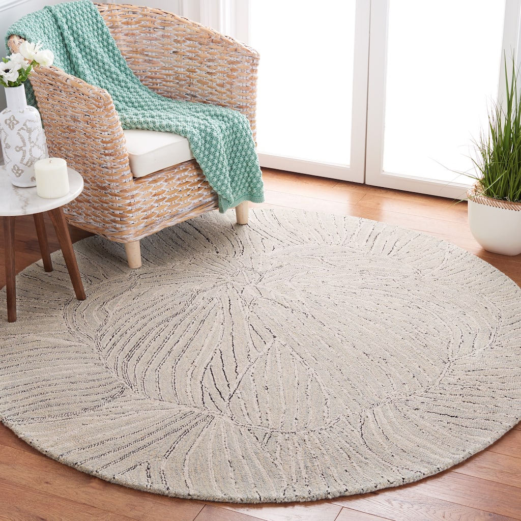 SAFAVIEH Handmade Metro Madlene Abstract Floral Wool Rug