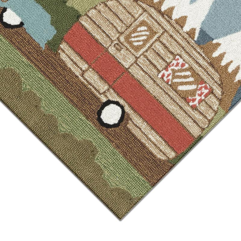 Liora Manne Frontporch Camping Dog Indoor/Outdoor Rug