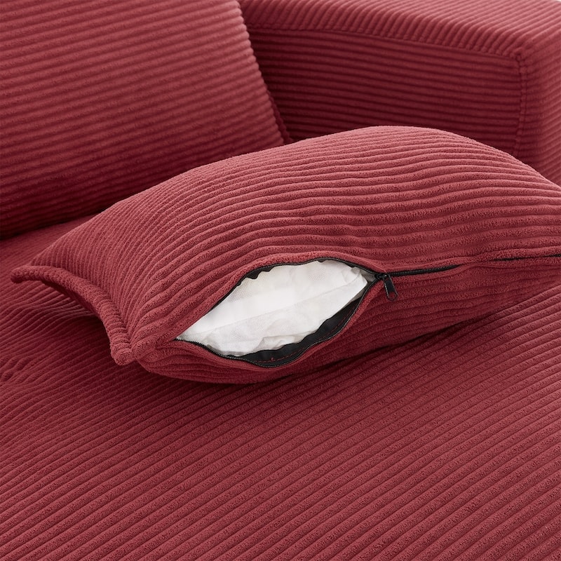 360° Swivel Sofa Chair Accent Barrel Chair with Dual-layer Cushion Design and 3 Removable Pillows