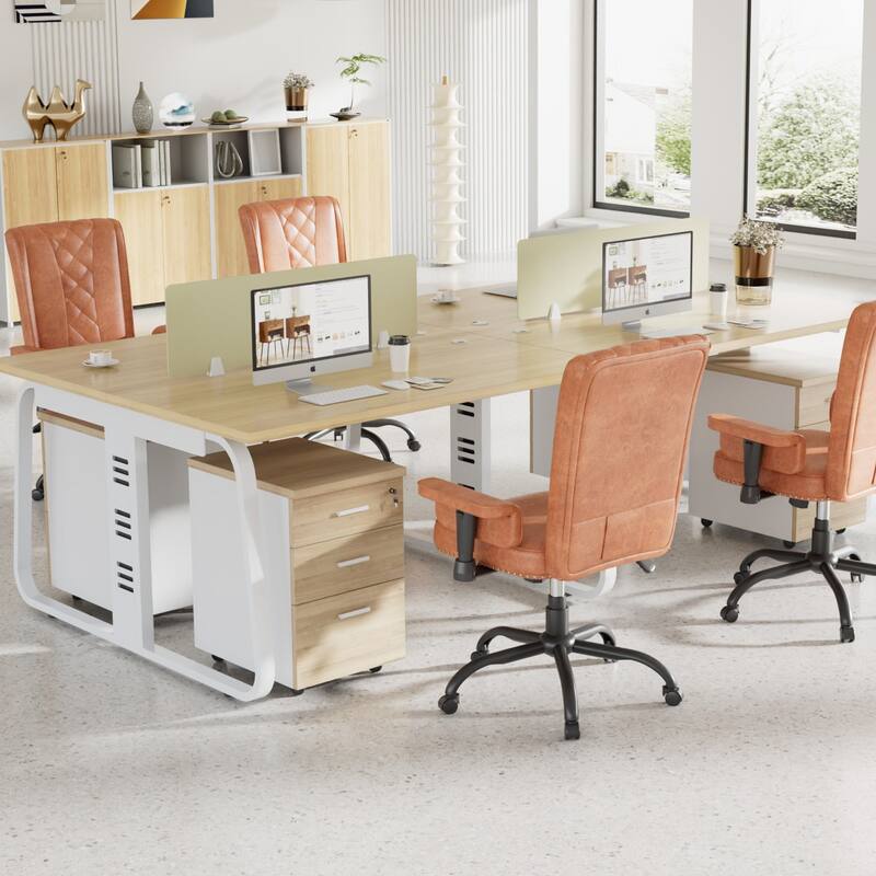 Adjustable Home Office Desk Chair, Desk Chair Executive Office Chair Computer Chair Ergonomic Mid Back with 360° Swivel