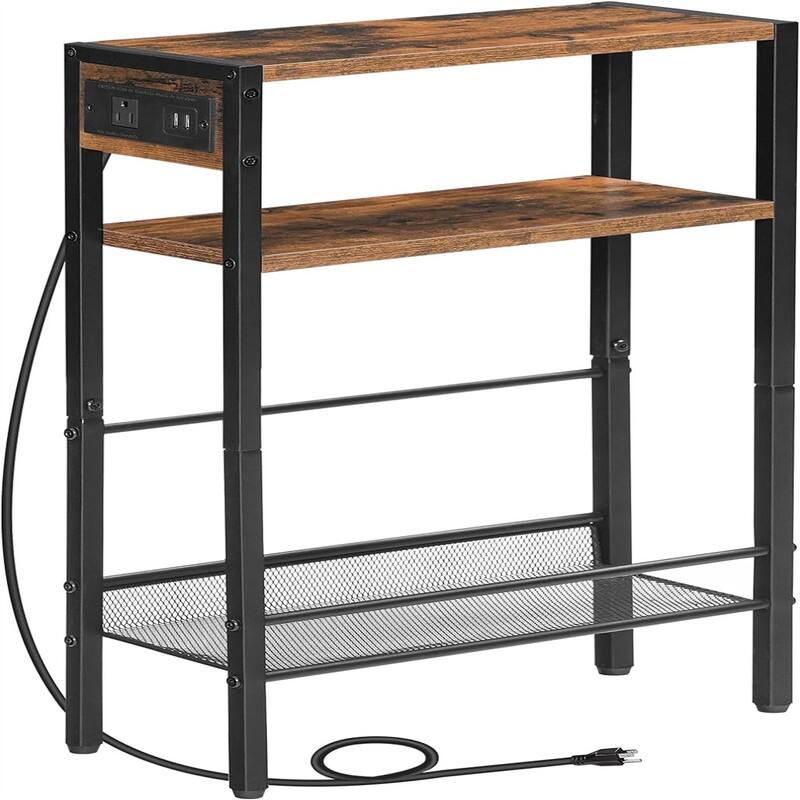 Small Narrow Side Table - 7.1"D x 16.5"W x 25.6"H