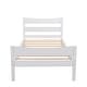 preview thumbnail 4 of 25, Classic Design Easy to Clean Twin Size Wood Platform Bed with Headboard and Wooden Slat Support