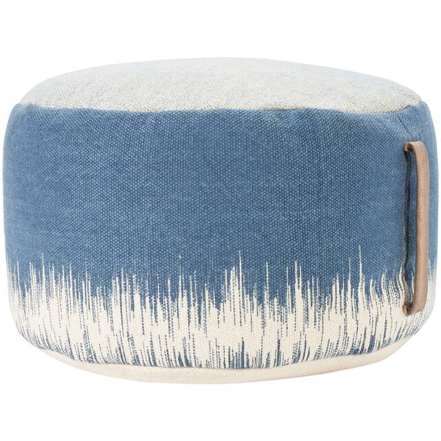 Mina Victory Ombre Boho Stonewash Ombre Indoor Pouf (20 -Inch x 20 -Inch)