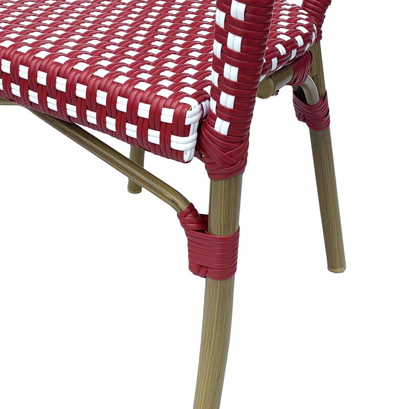 Cecil Outdoor French Cafe Chairs (Set of 4) by Christopher Knight Home