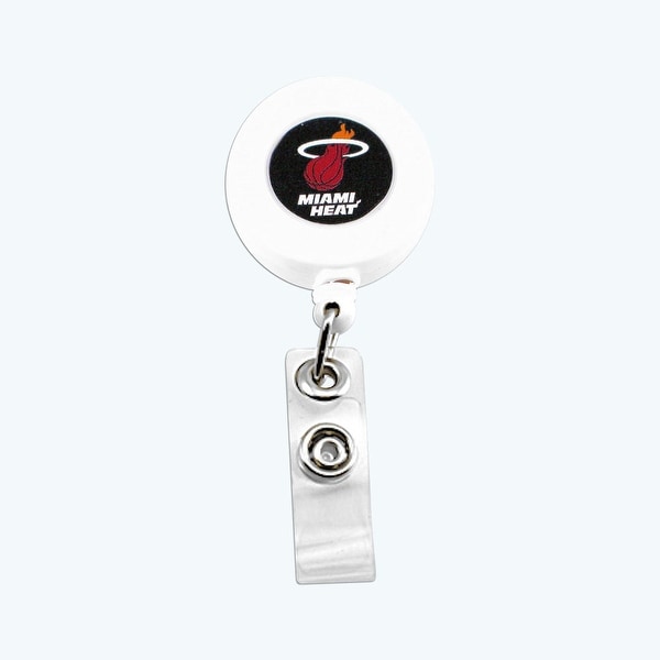 Miami Heat Retractable Badge Reel Id Ticket Clip