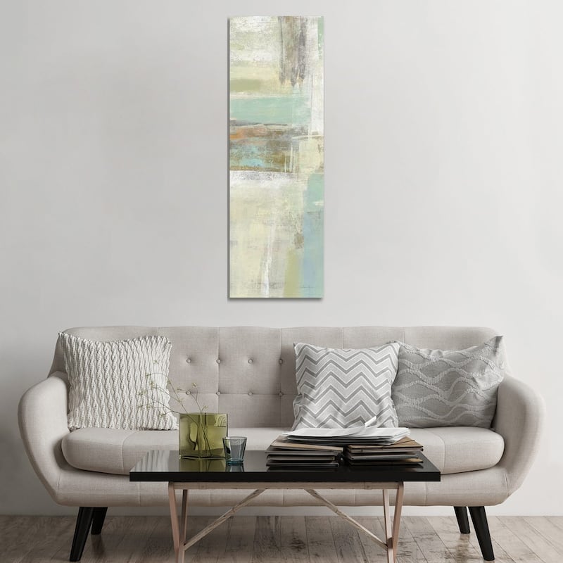 iCanvas "Shades Of Celedon II" by Silvia Vassileva Canvas Print - 60x20x1.5