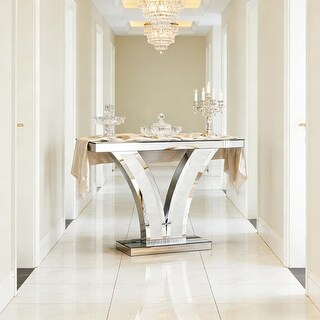 V-Shaped Design Hall Table(Only Including Coffee Table) - Clear - Bed ...