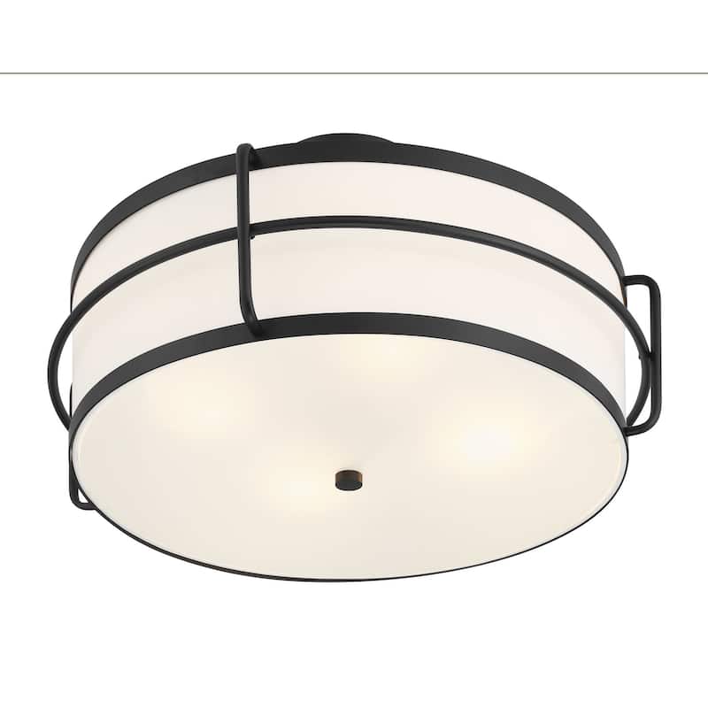 Savoy House 6-4193-4 Chauncey 4 Light 22" Wide LED Semi-Flush Drum