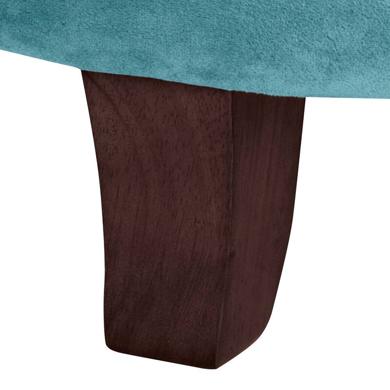 Carson Carrington Hare Large Round Button-tufted Storage Ottoman