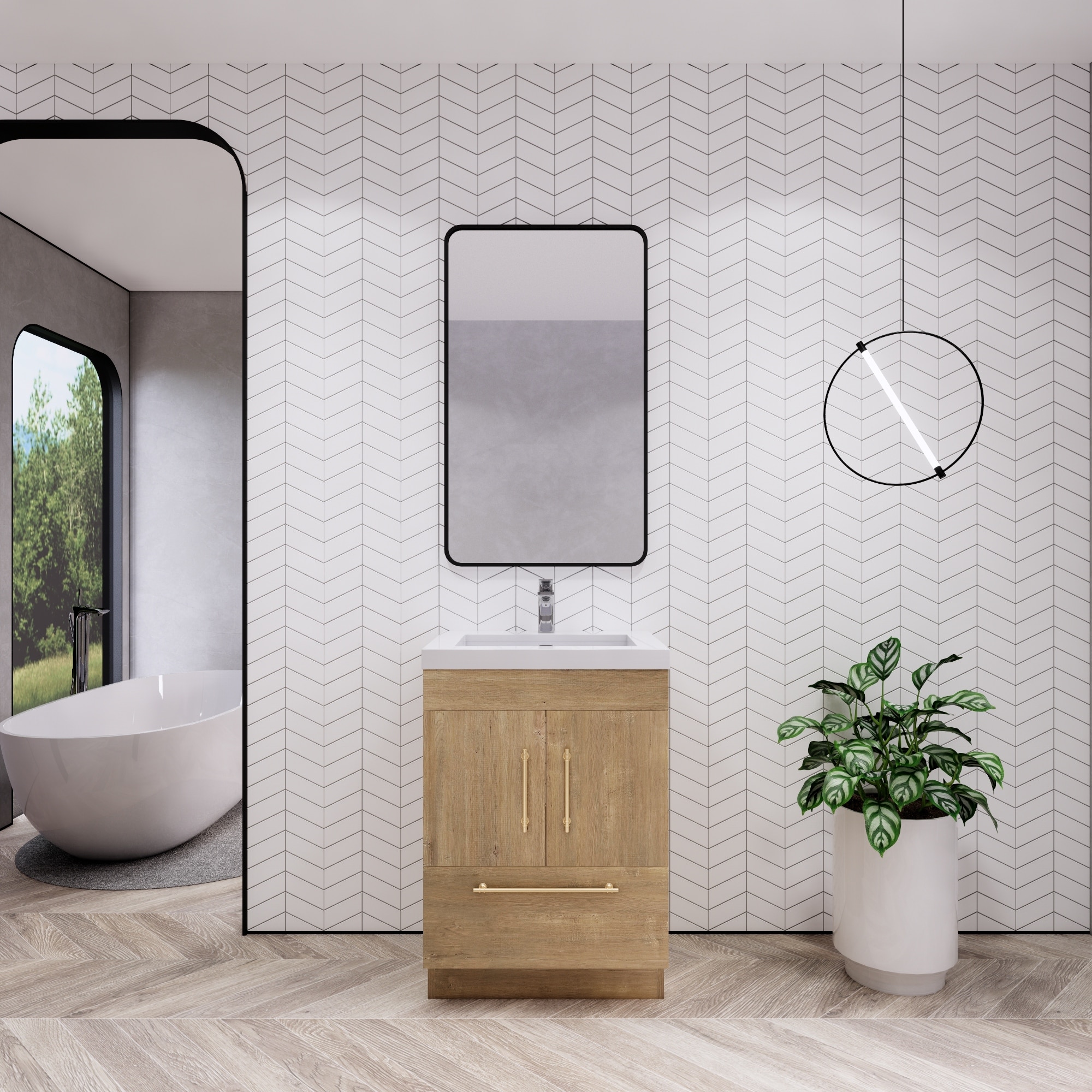 Eliza 24'' Freestanding Vanity with Single Sink