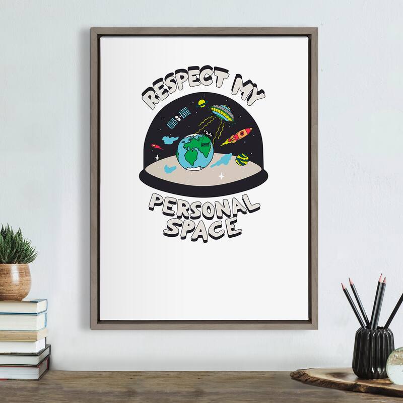 Kate and Laurel Sylvie Space Canvas by The Creative Bunch Studio