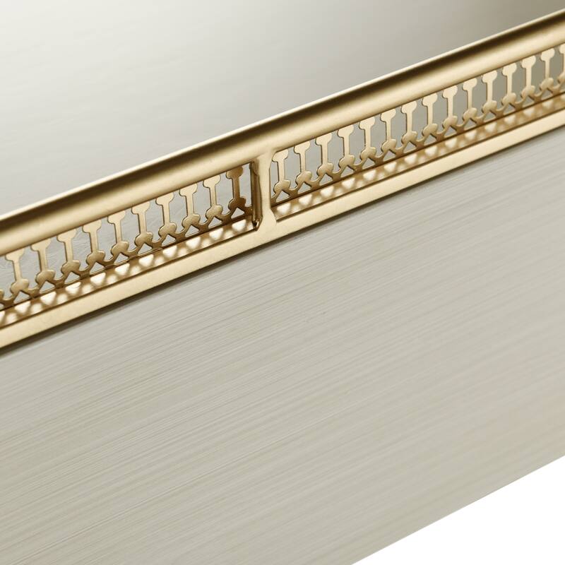 StyleCraft Delacourt 2-Drawer Writing Desk - Gloss Linen