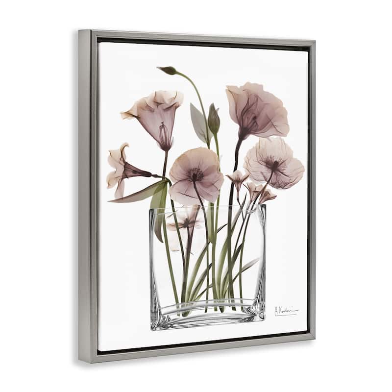 Stupell Modern Elegant Vase Framed Floater Canvas Wall Art Design By Albert Koetsier