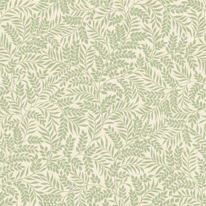 Mini Leaf Trail Non-pasted Wallpaper – 396 in x 20.8 in - Green