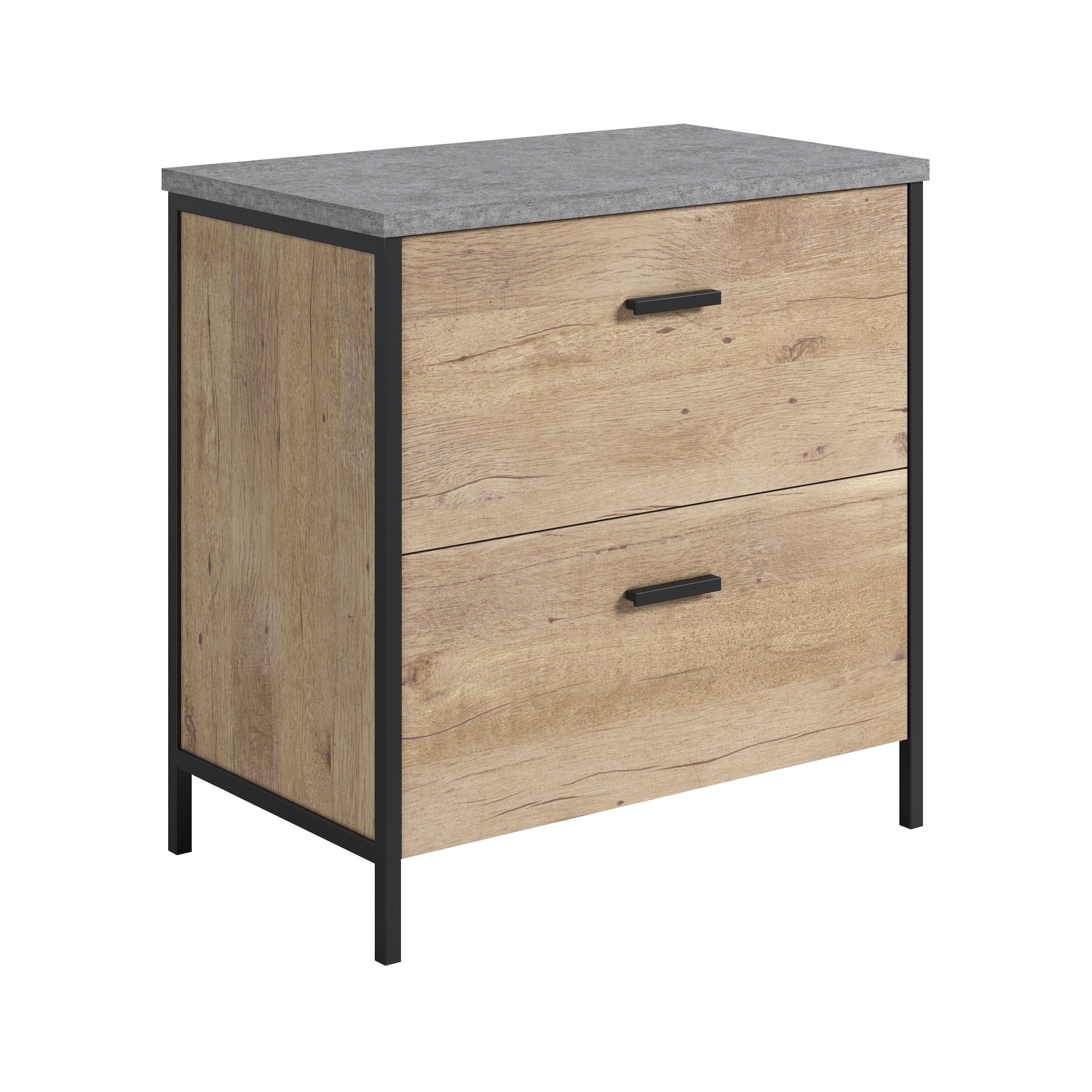 Lateral File, File Cabinet , Office Storage Cabinet Brown finish