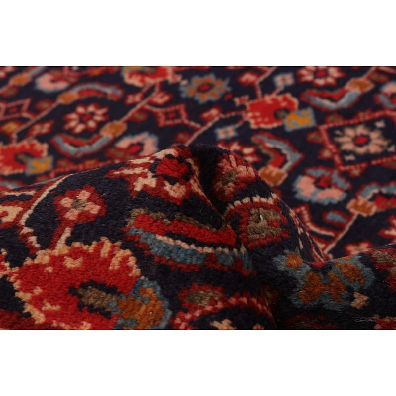 ECARPETGALLERY Hand-knotted Andelz Navy Wool Rug - 3'7 x 12'6