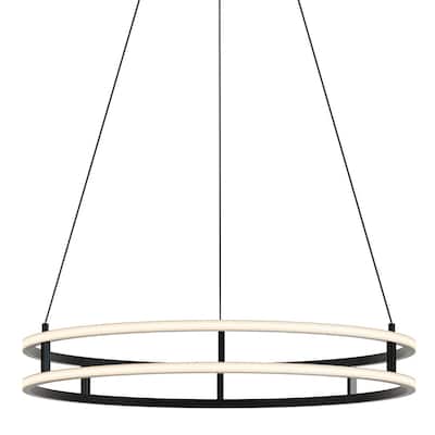 AFX GEMP32LAJUD Gemini 32" Wide LED Ring Chandelier