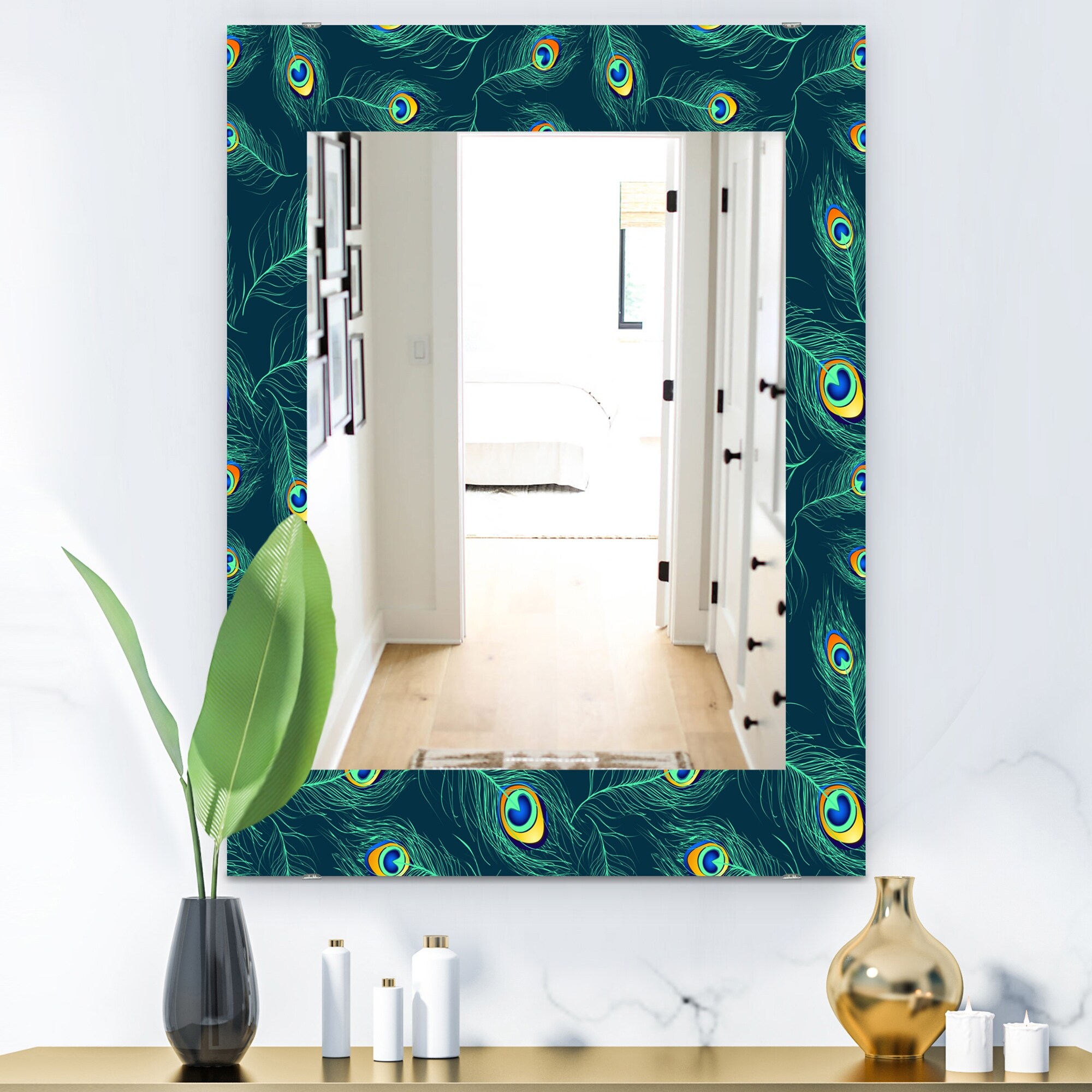 Peacock mirror cheap