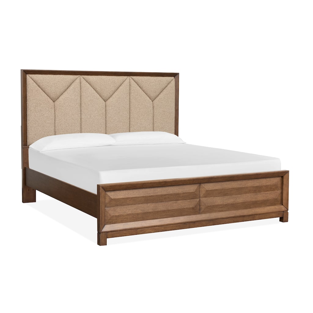 Magnussen Home Callisto Bourbon Brown Upholstered Panel Bed