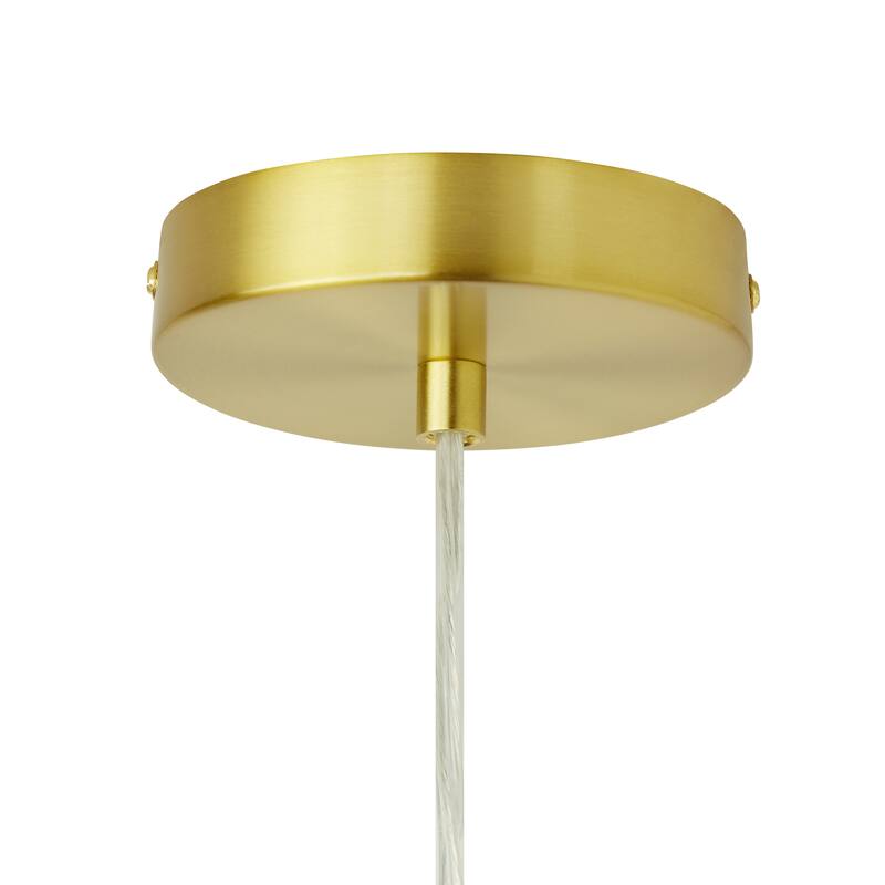 Digby River of Goods Glass and Metal Globe Shade Pendant Light